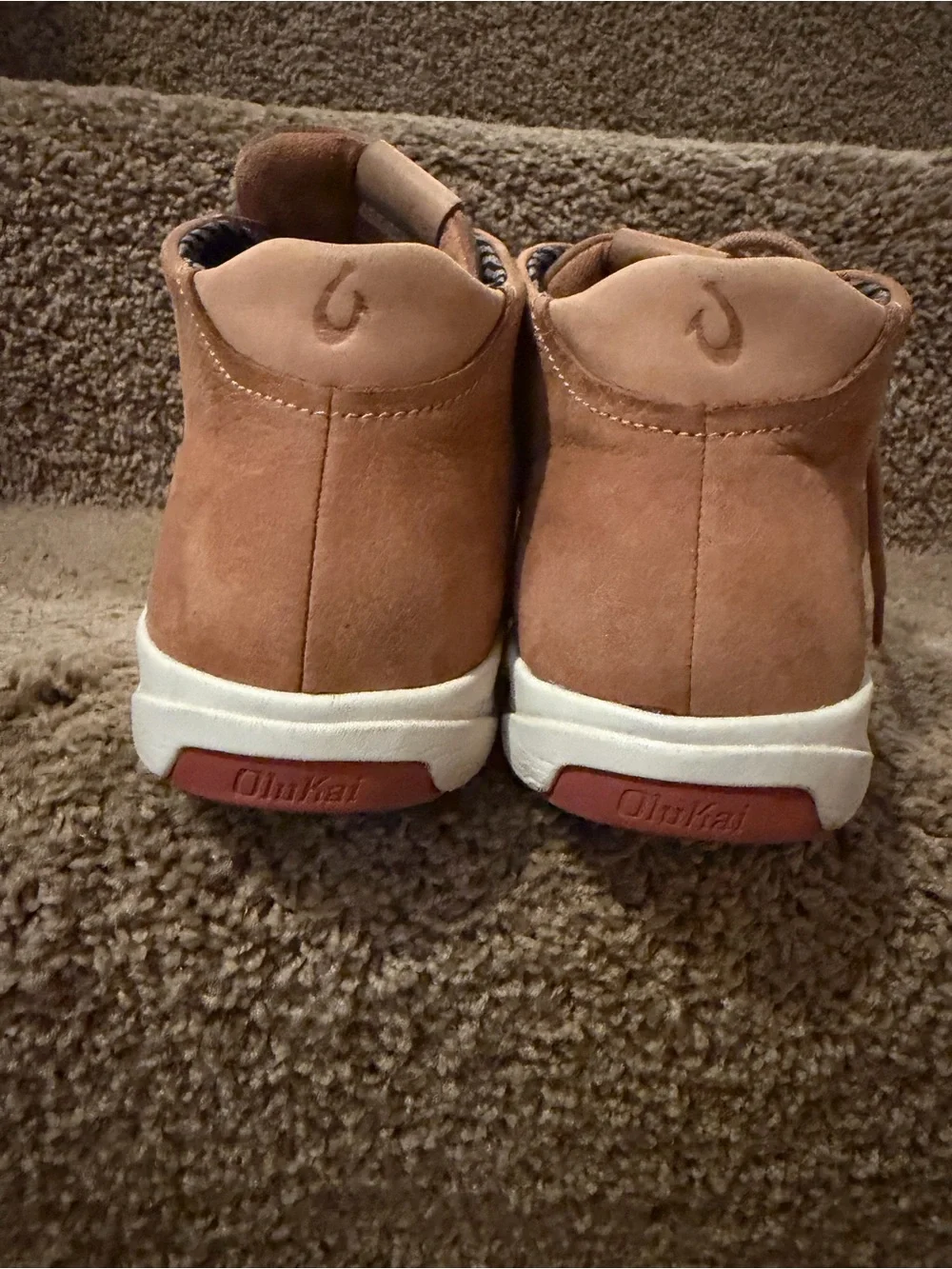 OluKai Papakū Boot in Tan with Cream Sole